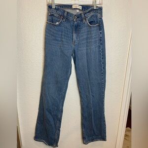 Abercrombie & Fitch Straight Leg Blue Jeans low rise 24